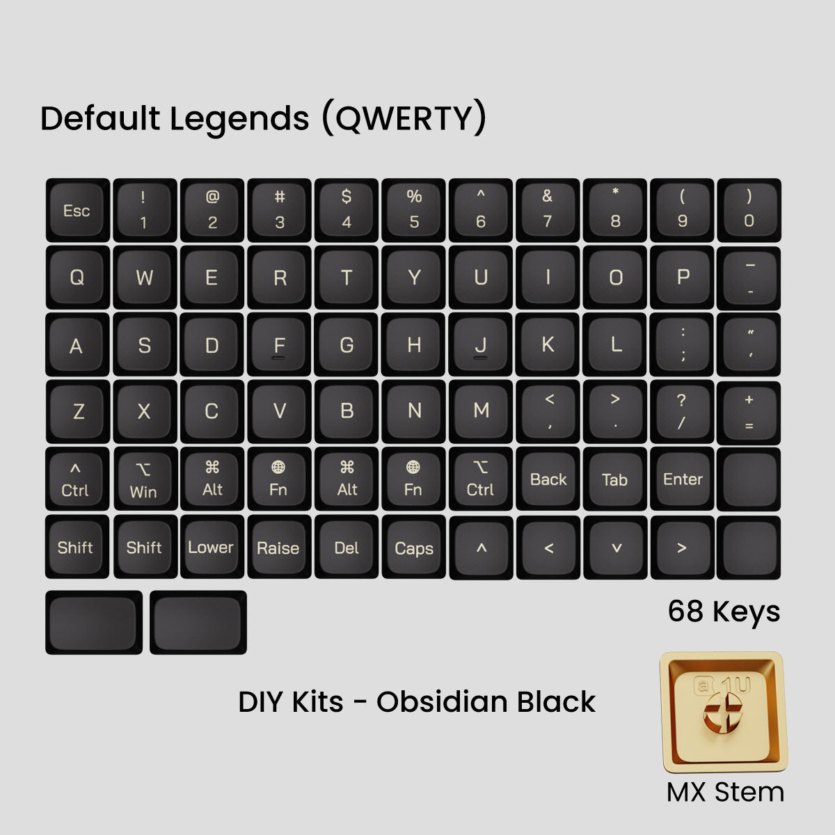(Group Buy) Awekeys Air - Low Profile Metal Keycaps