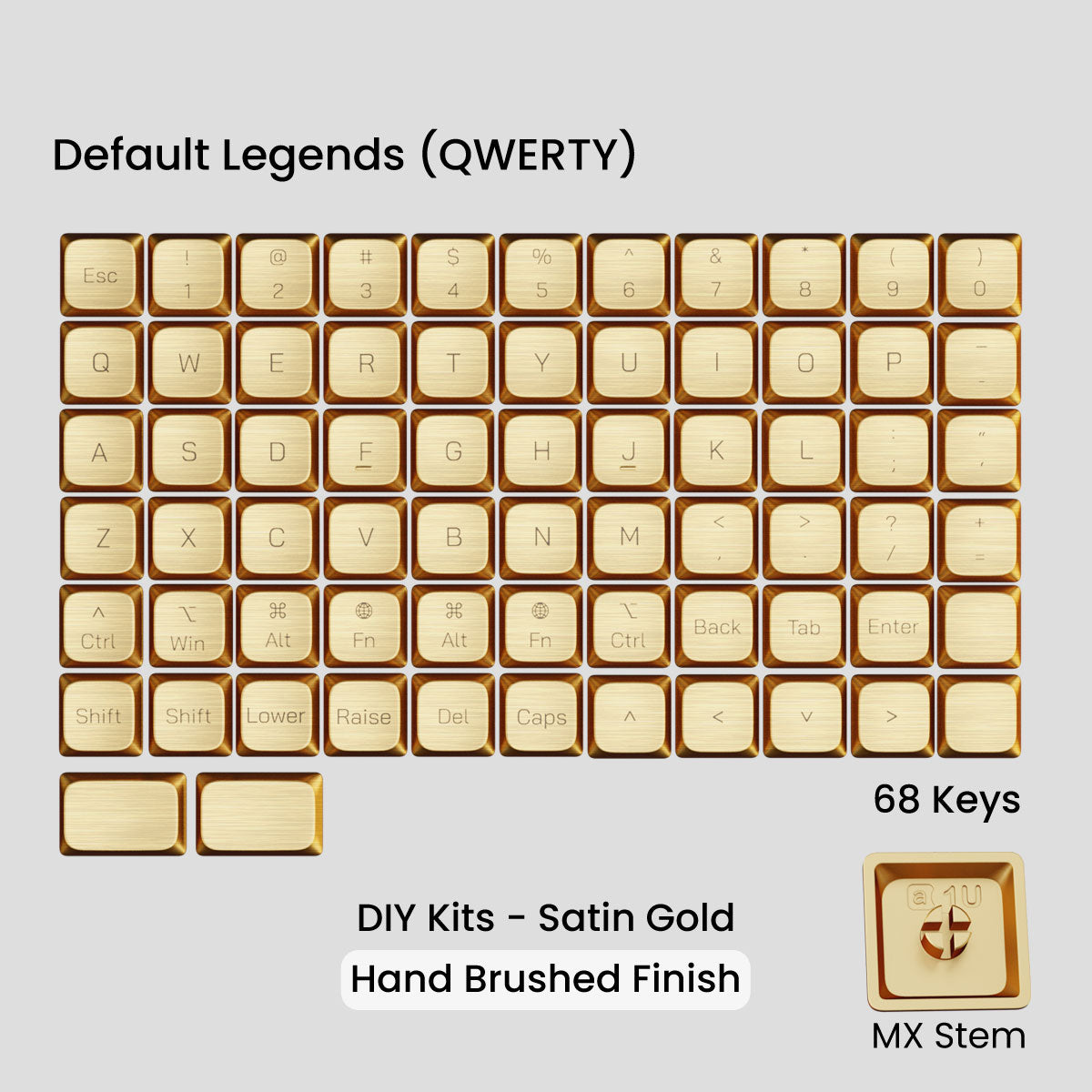 (Group Buy) Awekeys Air - Low Profile Metal Keycaps