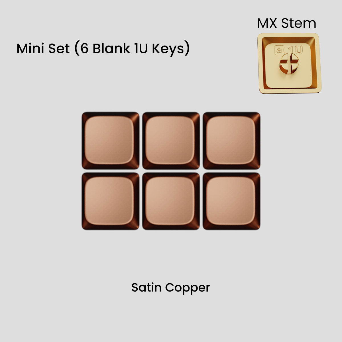 (Group Buy) Awekeys Air - Low Profile Metal Keycaps