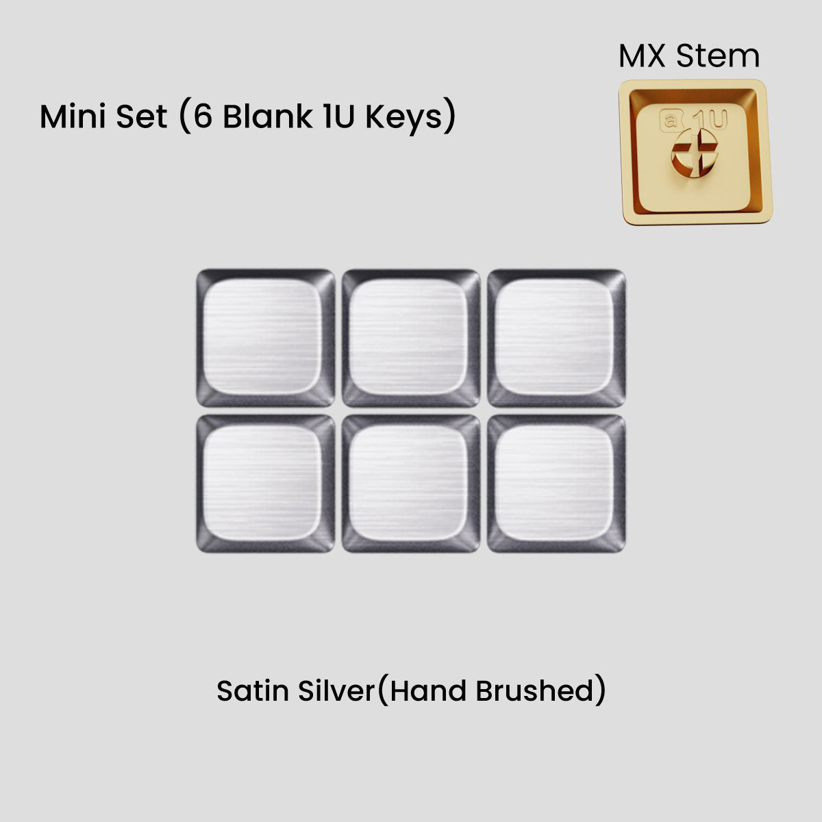 (Group Buy) Awekeys Air - Low Profile Metal Keycaps