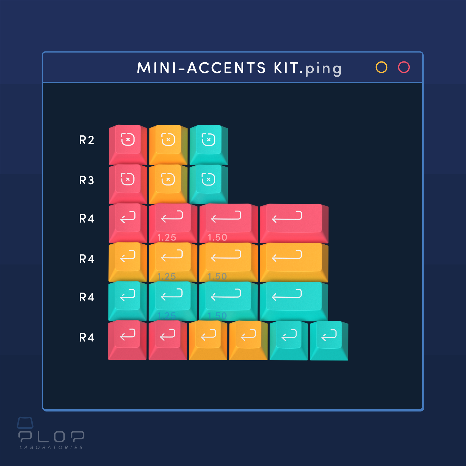 (In Stock) ePBT Ping Keyset