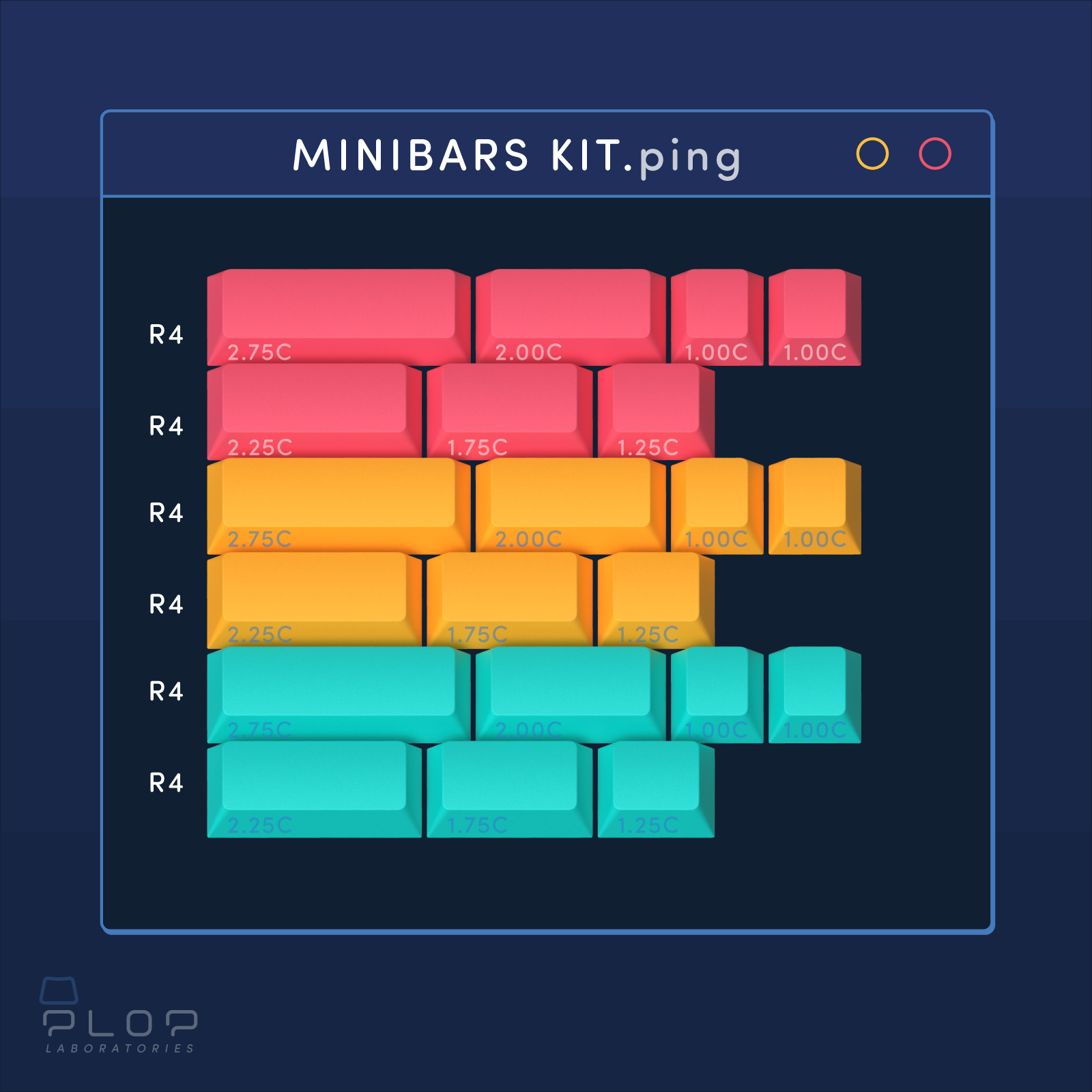 (In Stock) ePBT Ping Keyset