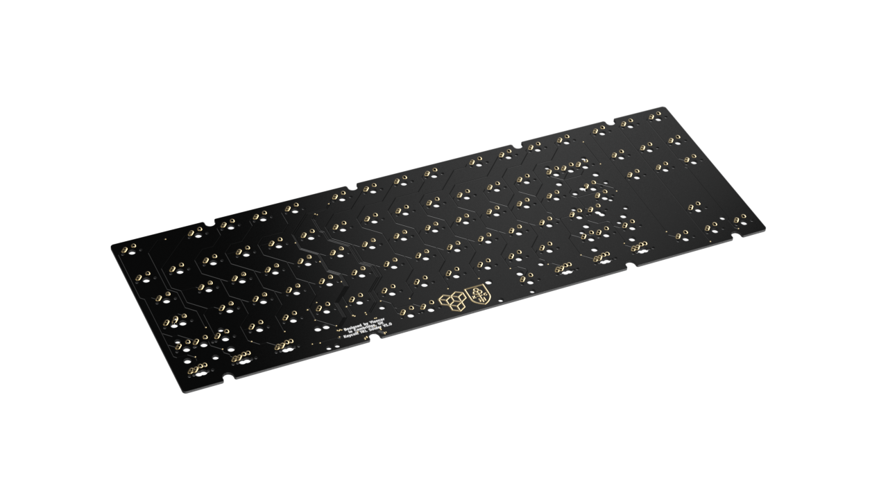 render of Keycult No. 3 PCB solder