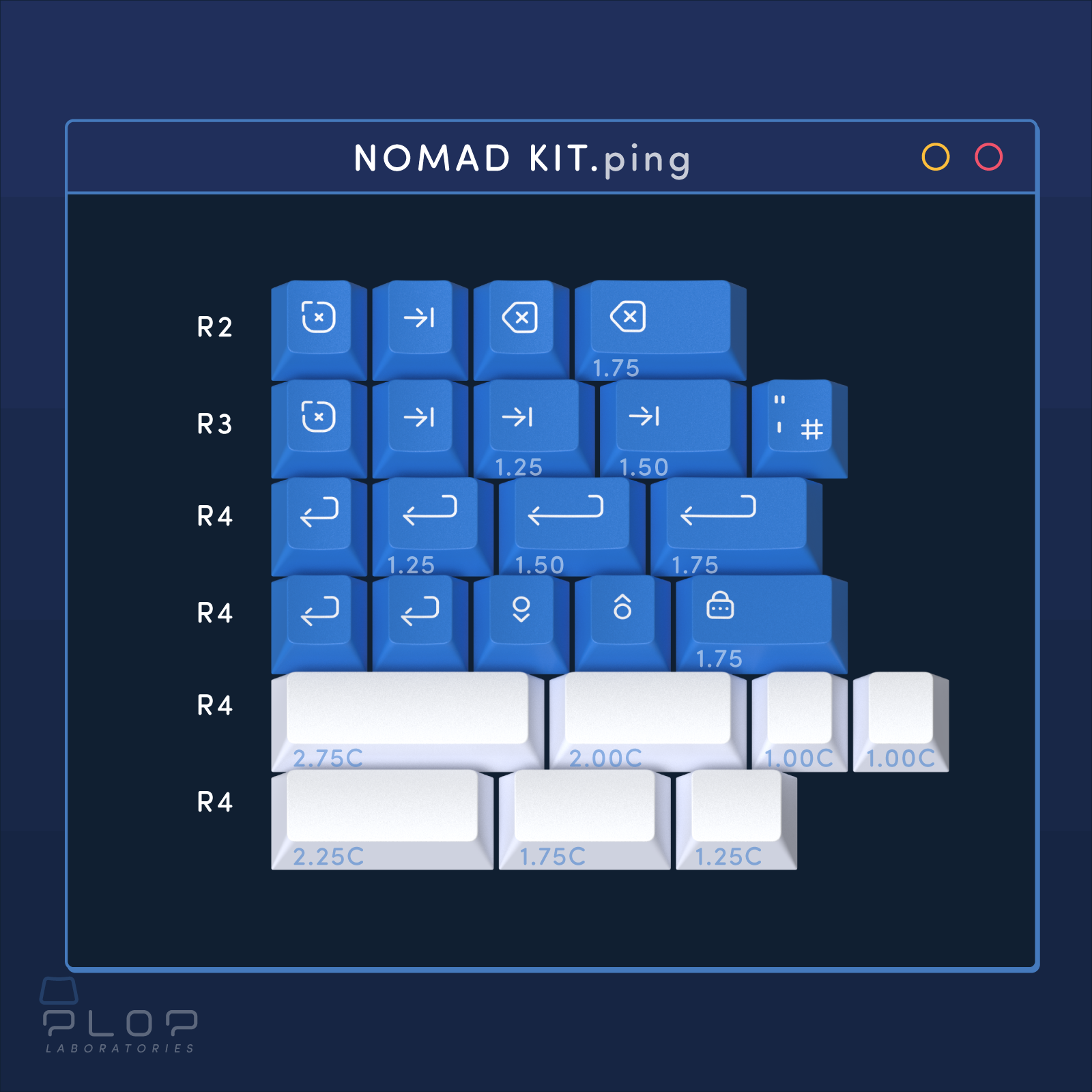 (In Stock) ePBT Ping Keyset