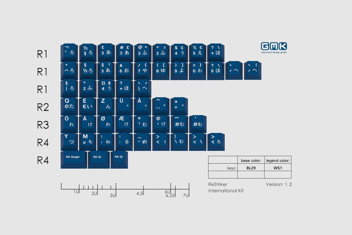 (In Stock) GMK CYL Striker International Kit