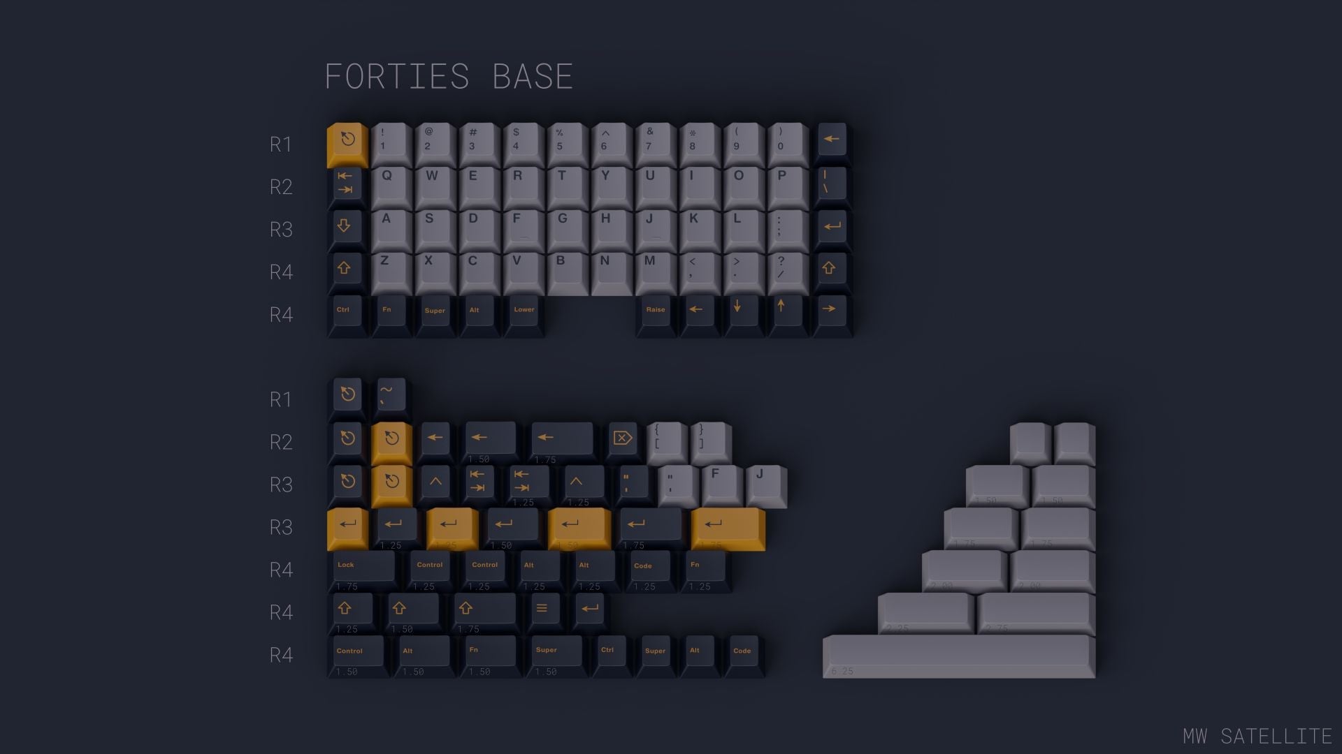 (In Stock) MilkyWay Satellite Keycaps