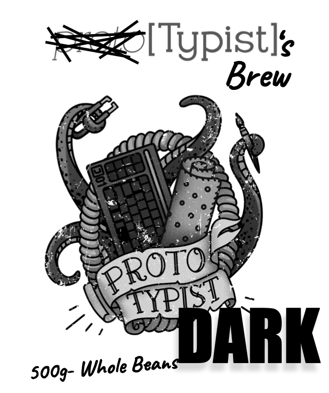 (In Stock) Typists Brew DARK Coffee (500g)