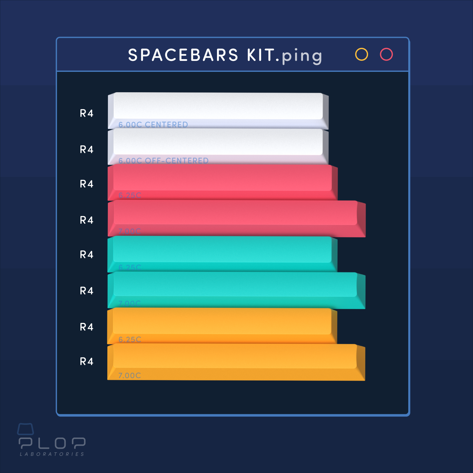 (In Stock) ePBT Ping Keyset