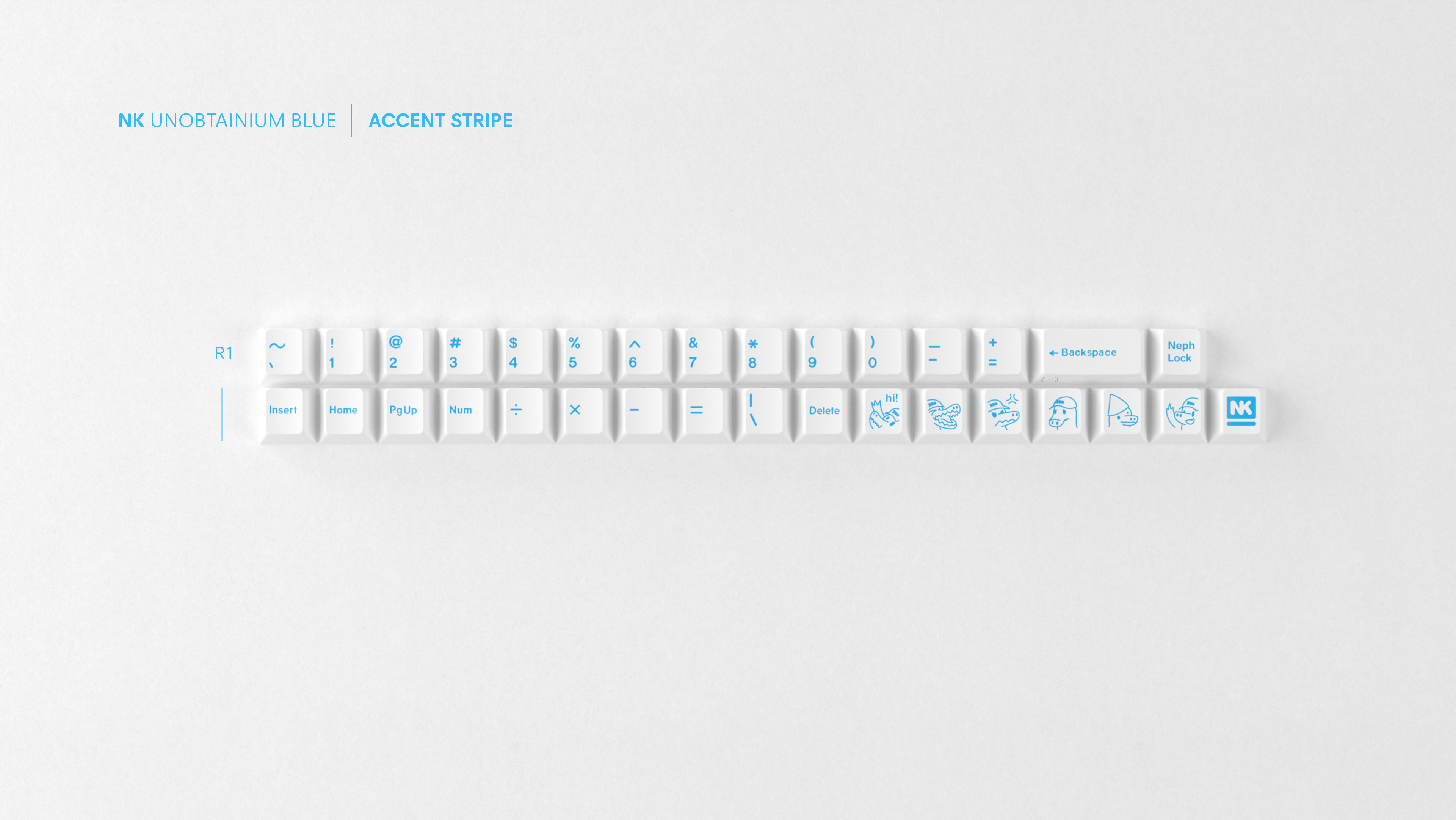 (Group buy) GMK CYL Unobtainium Blue