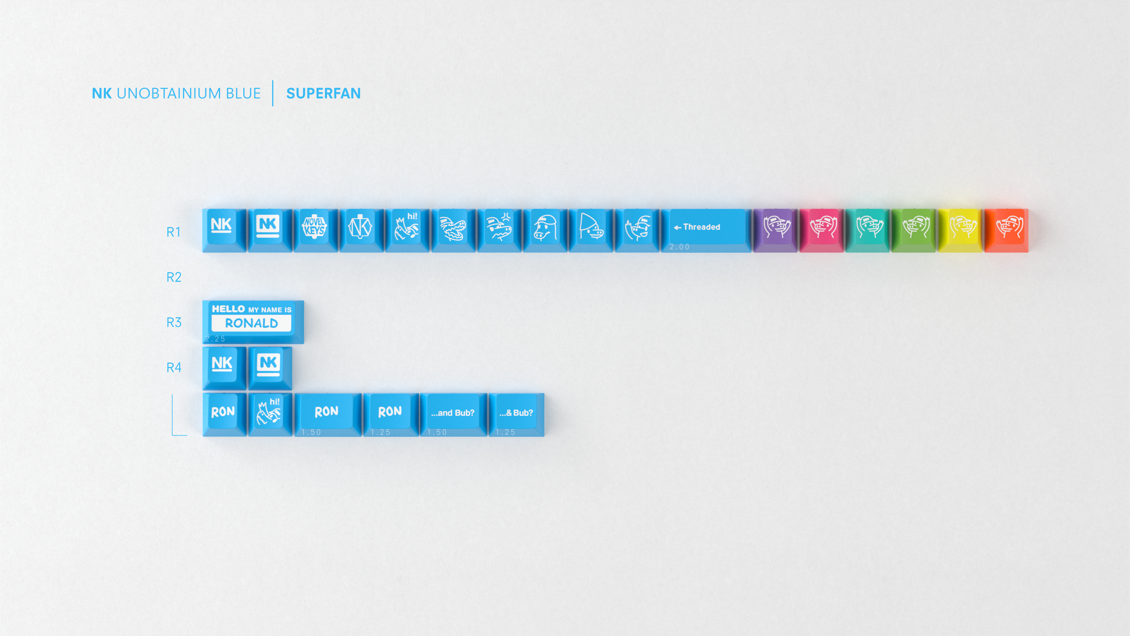 (Group buy) GMK CYL Unobtainium Blue