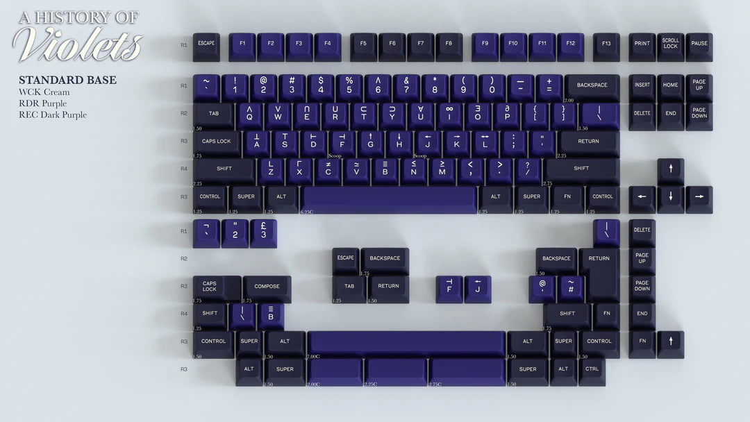 (In Stock) SA A History of Violets Keycaps