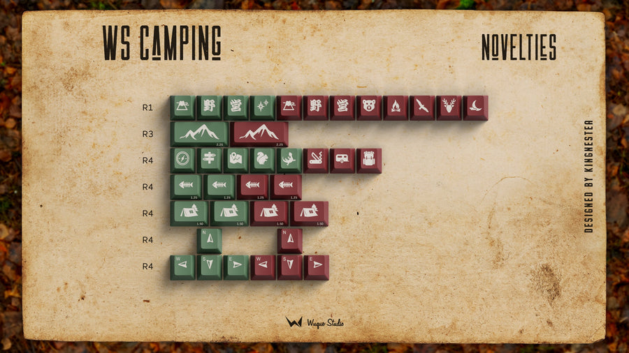 (In Stock) WS Camping PBT Keycaps