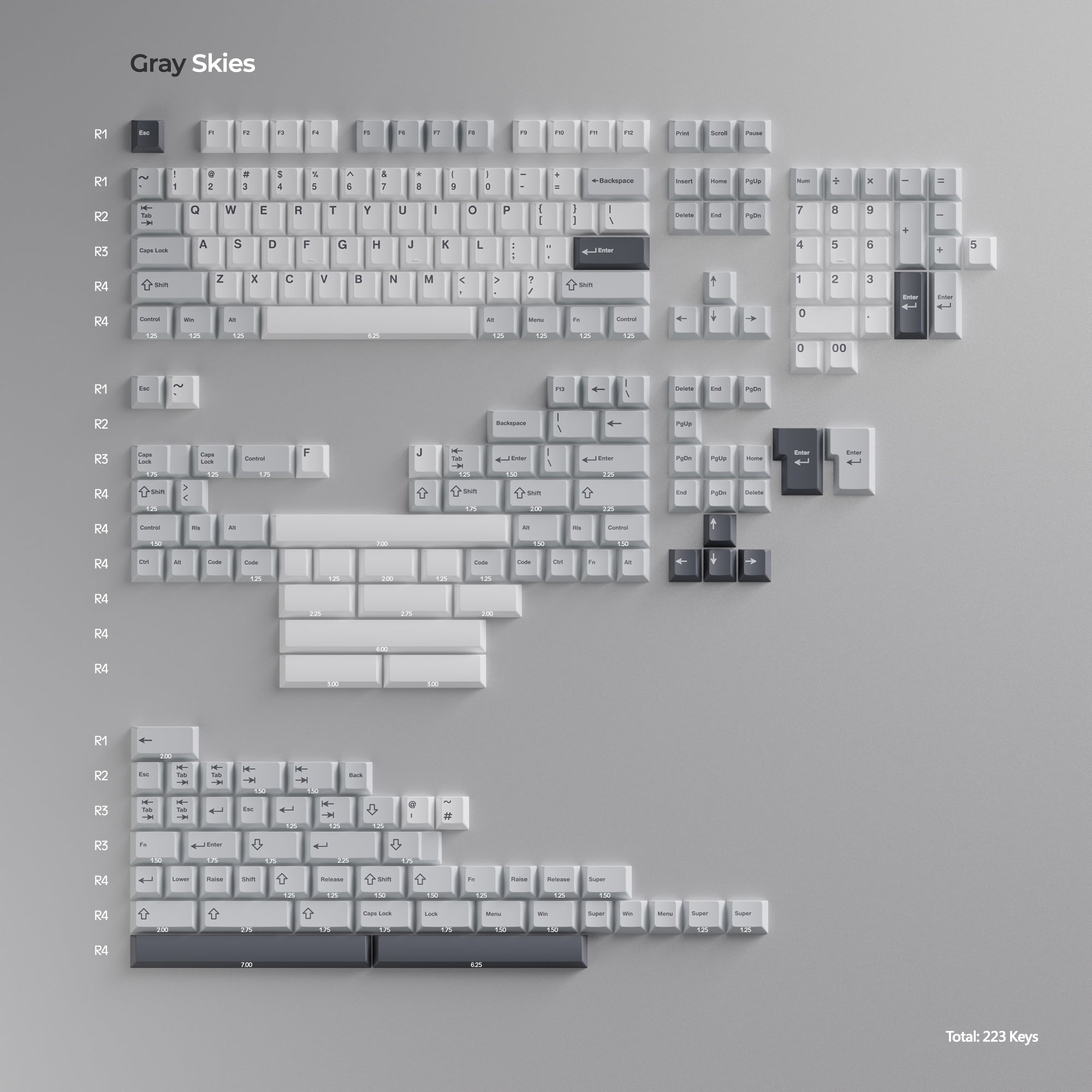 (In Stock) WS Matching Keycap Series