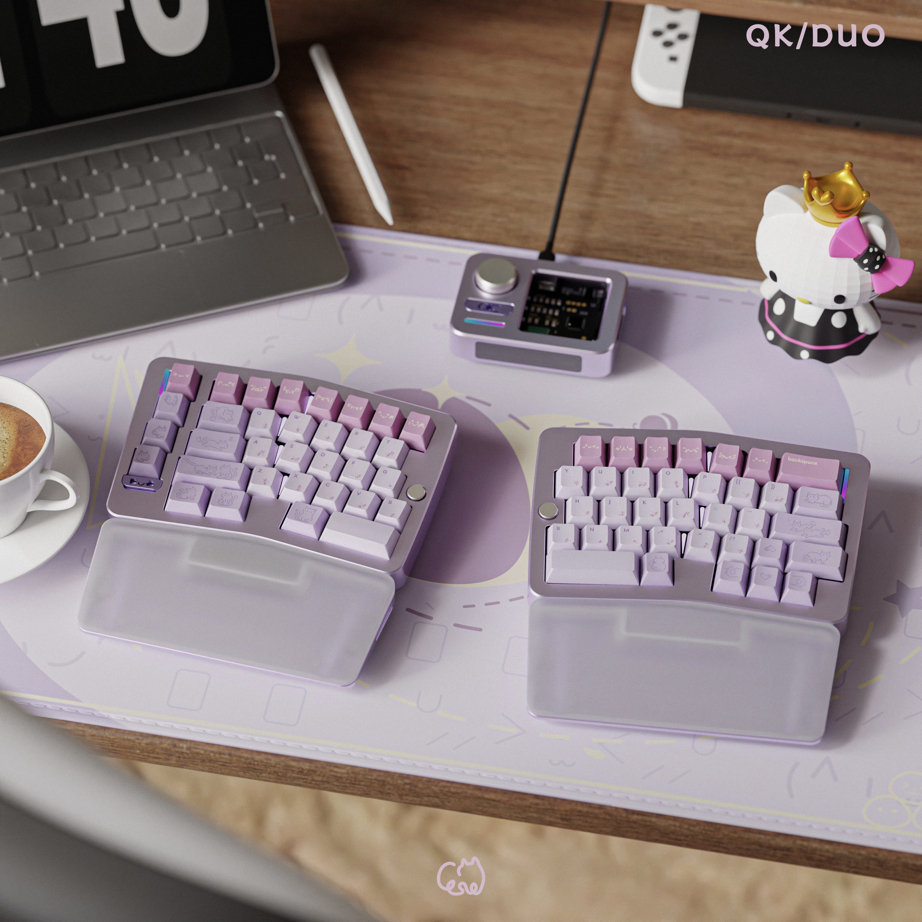 (Pre-Order) QK Taro Balls Keykaps