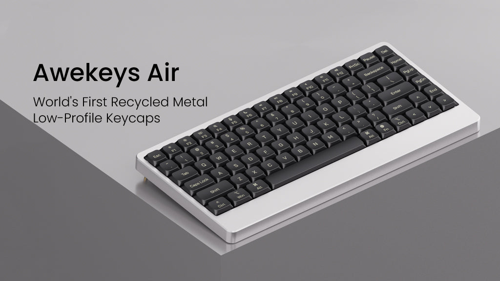 Coming Soon) Awekeys Air - Low Profile Metal Keycaps