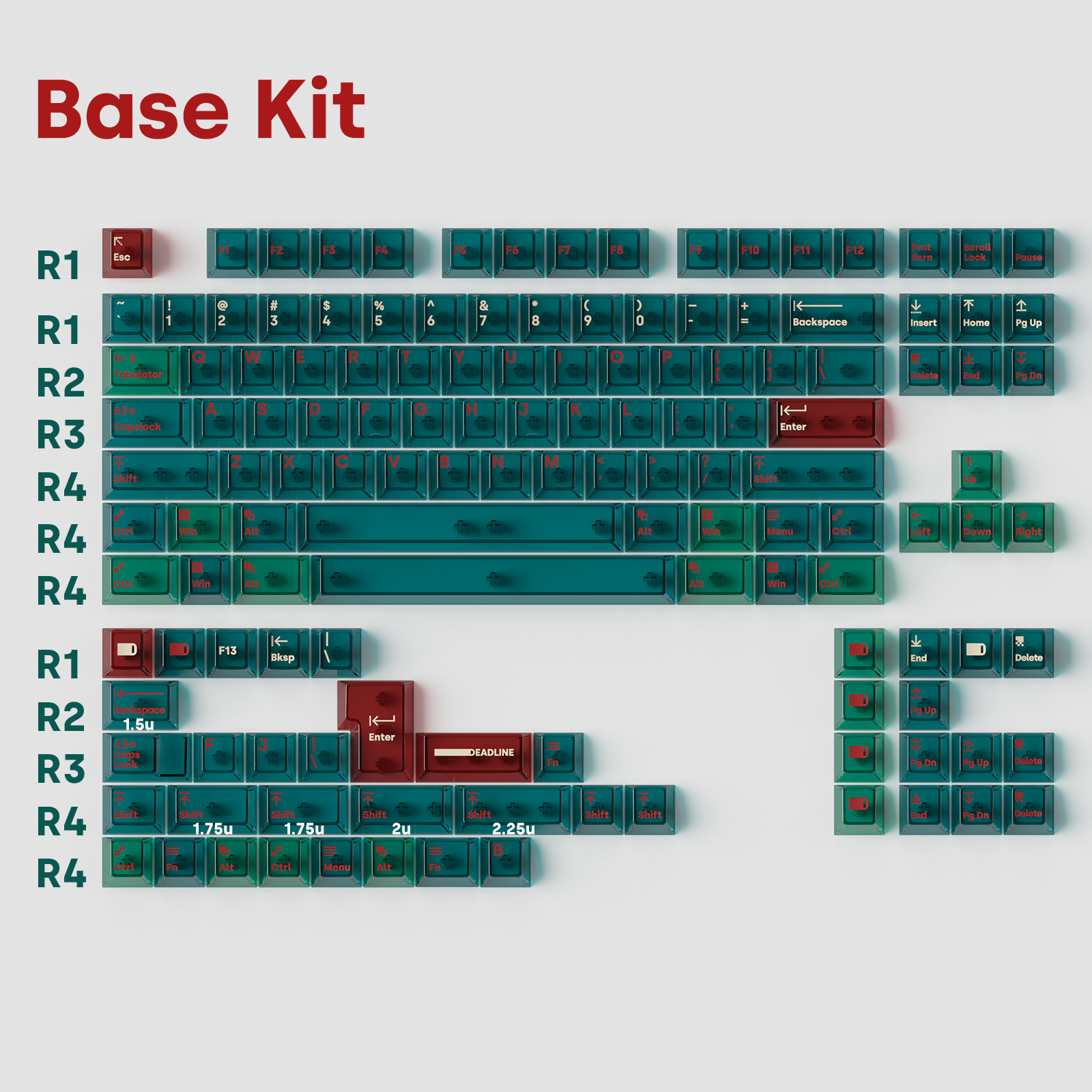 (Group Buy) Deadline AIR Holly Keycap Set
