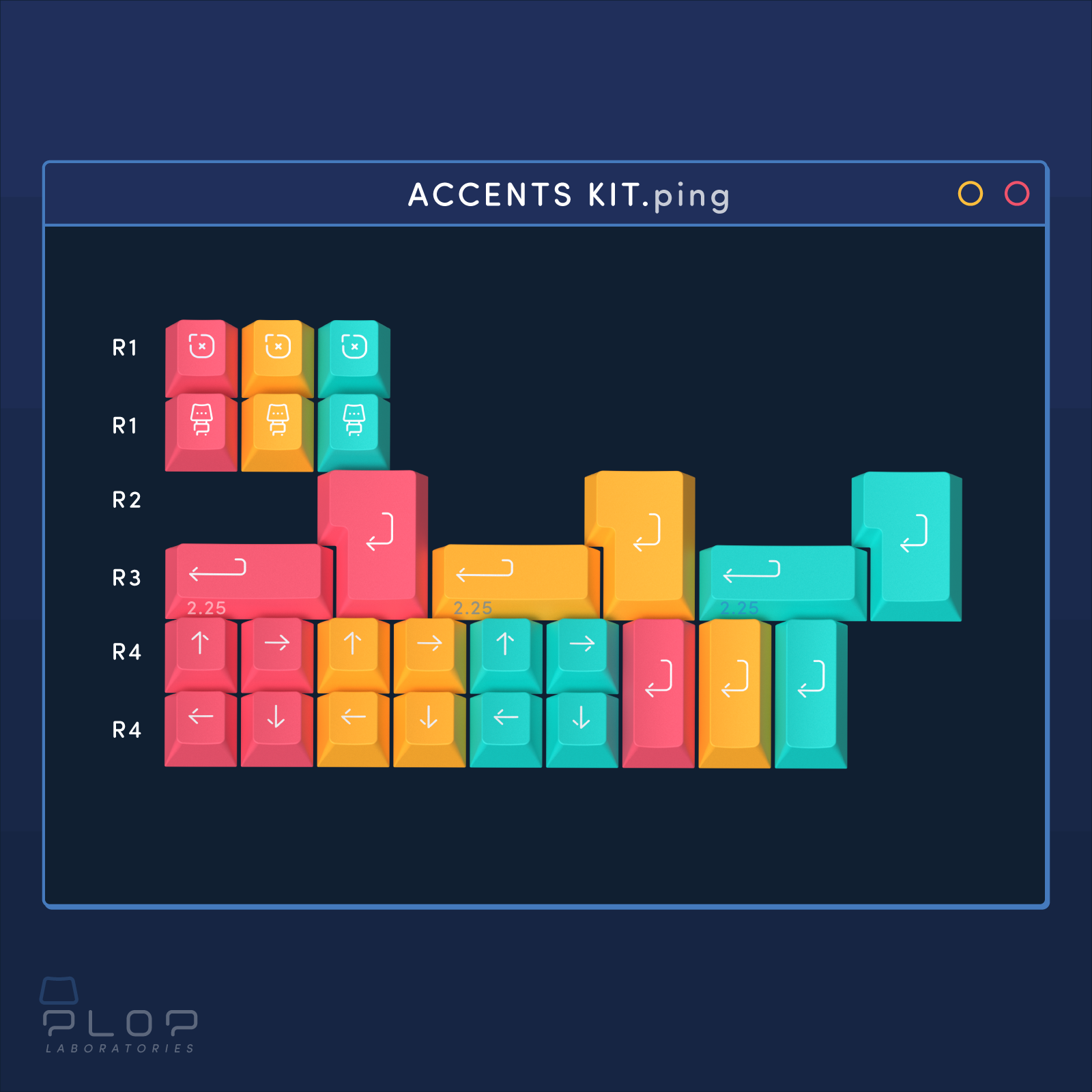 (In Stock) ePBT Ping Keyset