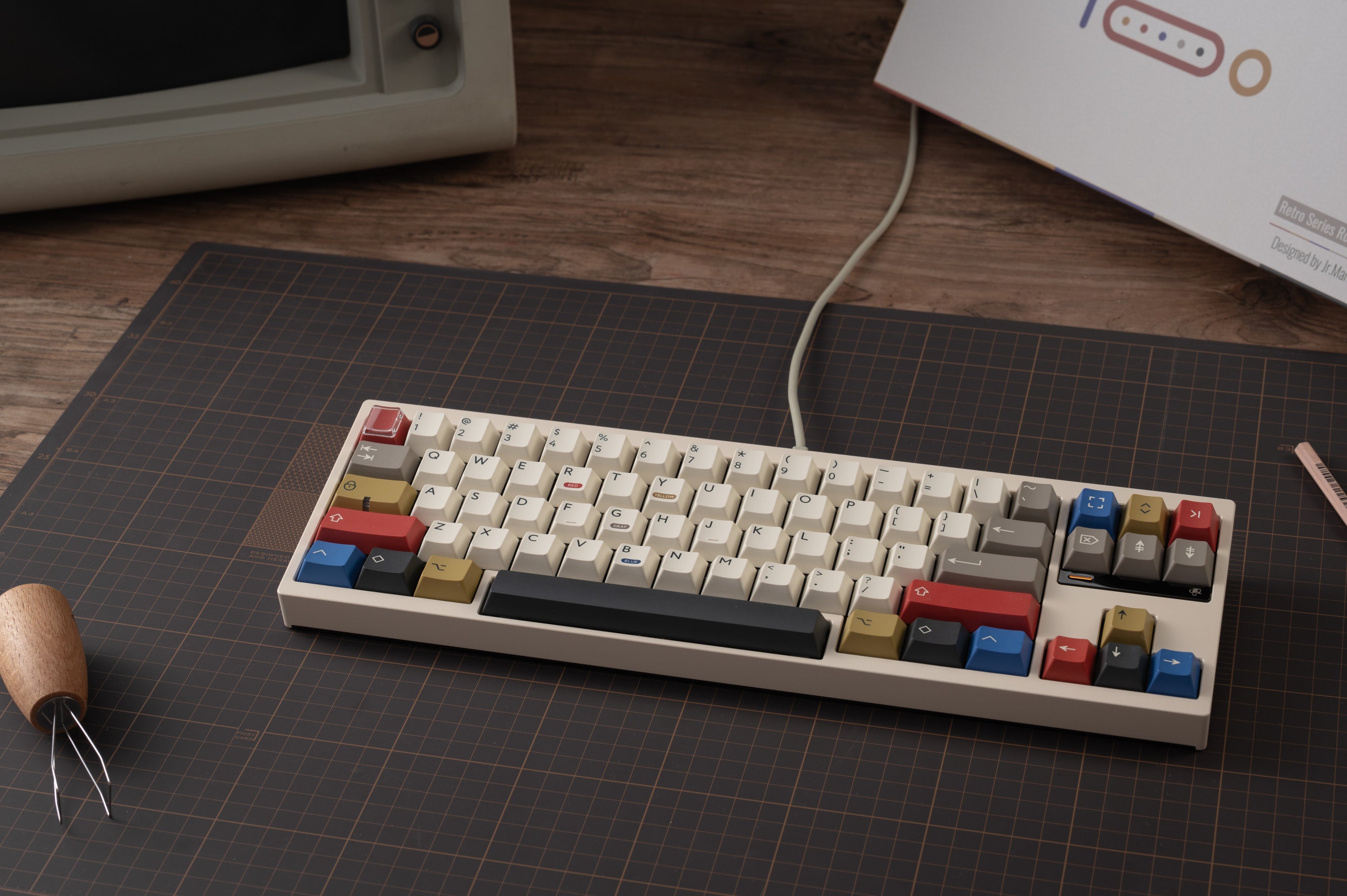 (In Stock) PBTFans Retro 100 Keycap Set