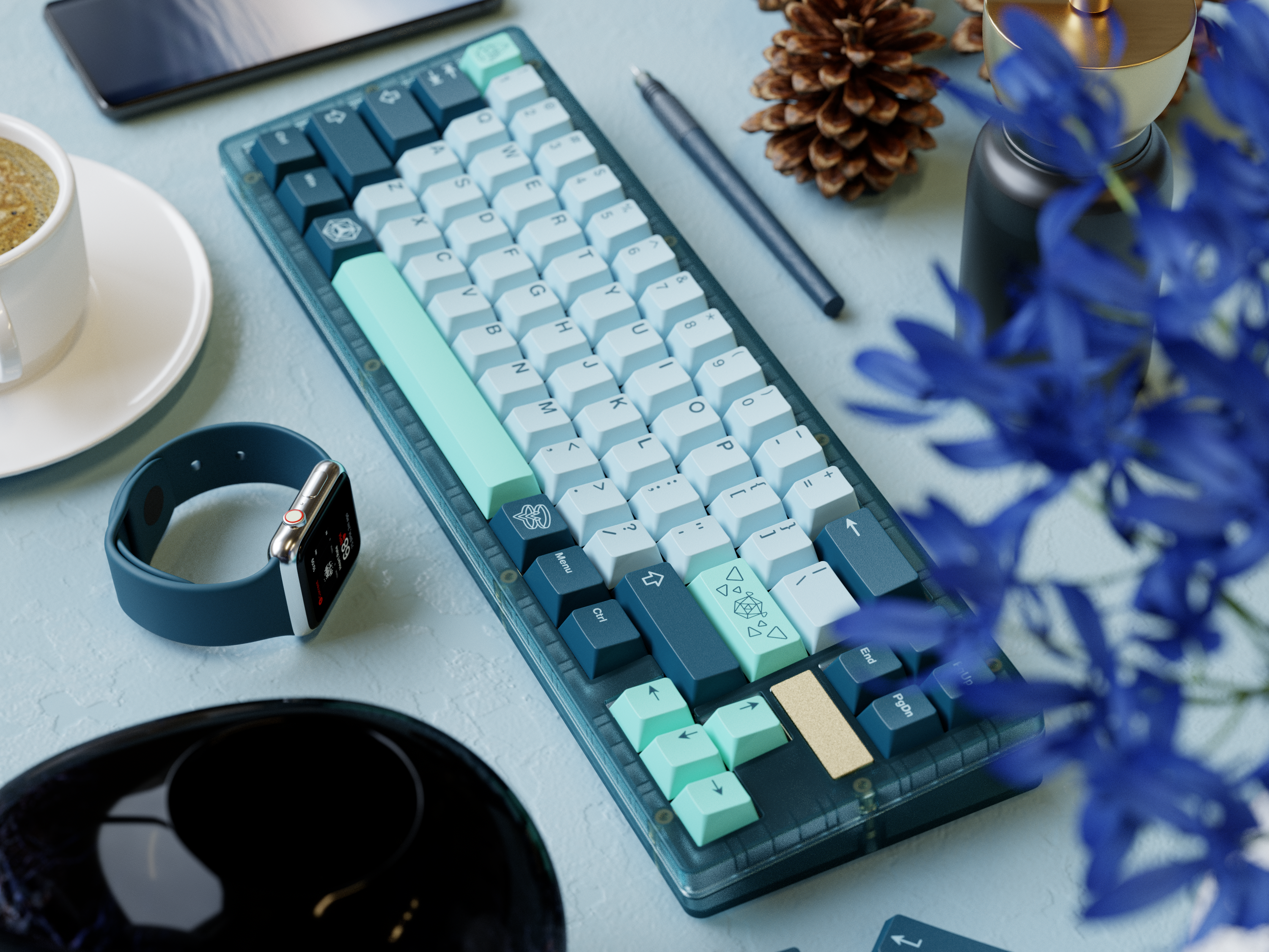(In Stock) WS Entwined Flowers Keycaps