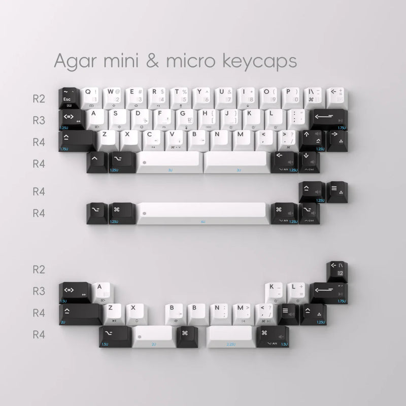 (Group Buy) Agar Micro 40% Alice Keyboard Kit