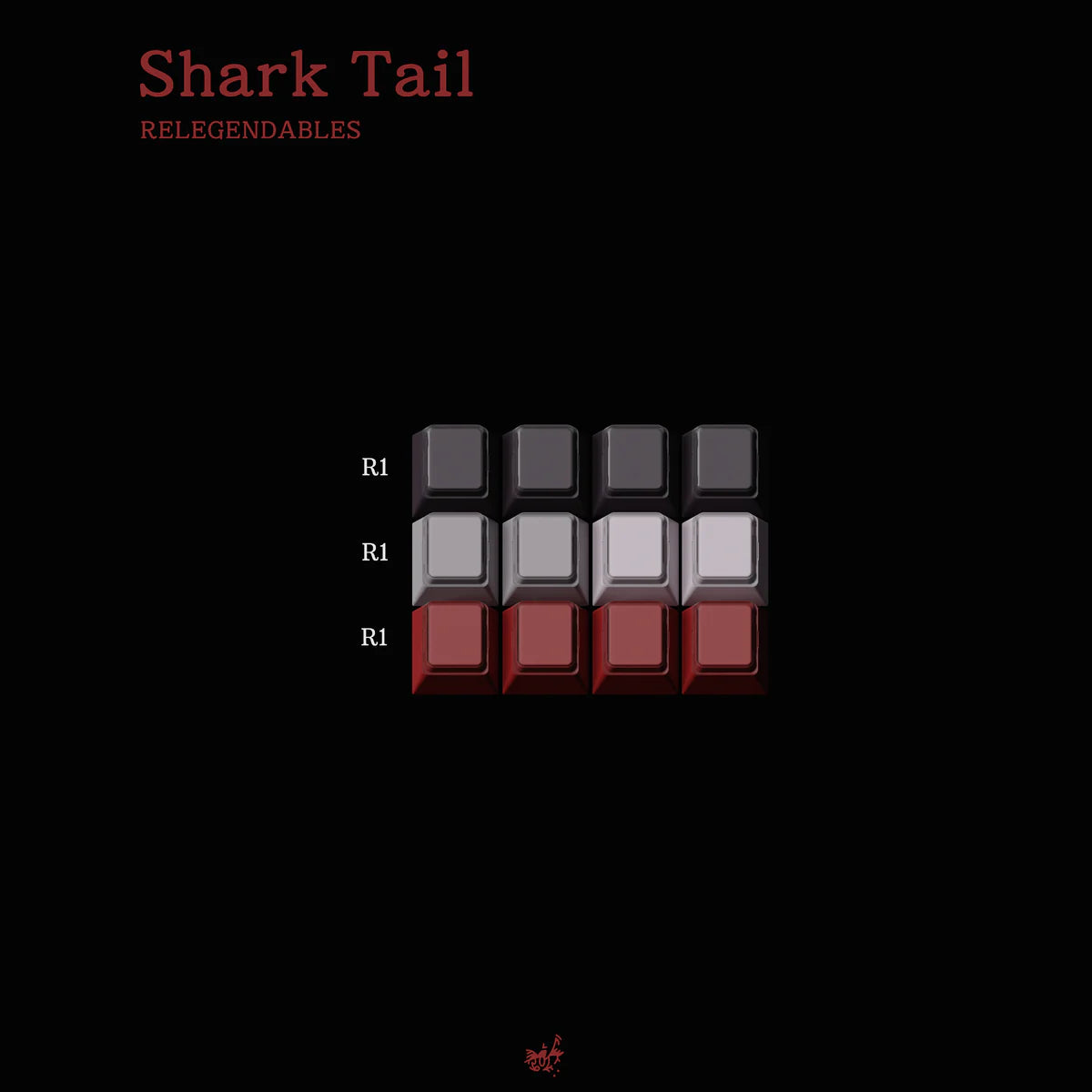 (In Stock) MW Shark Tail Keycaps