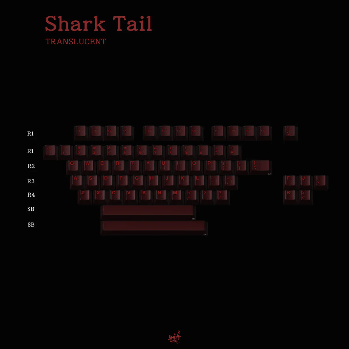 (In Stock) MW Shark Tail Keycaps