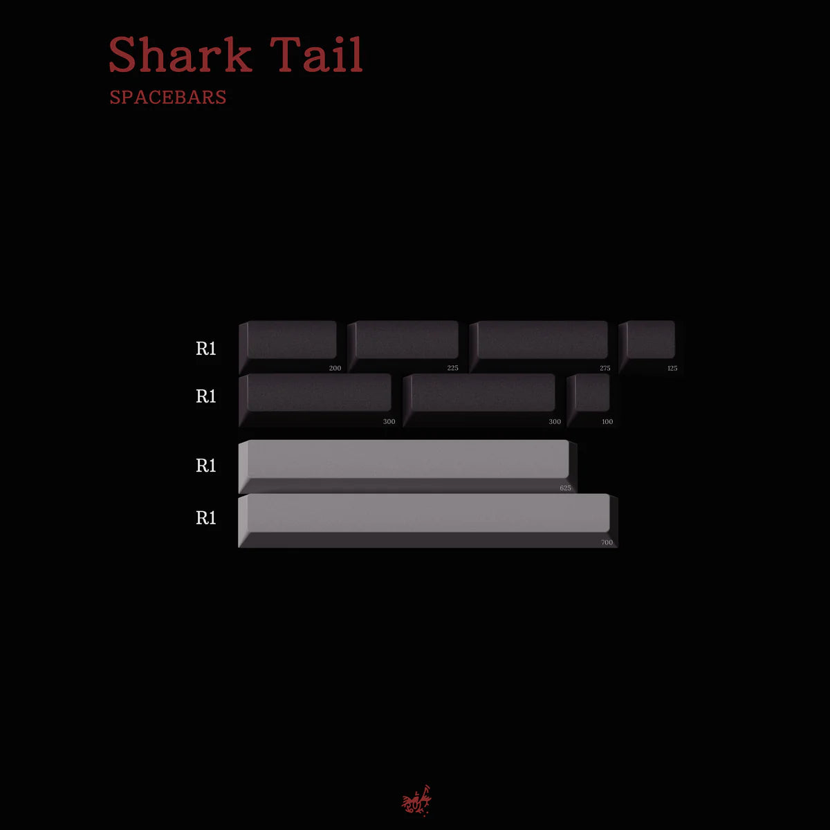 (In Stock) MW Shark Tail Keycaps