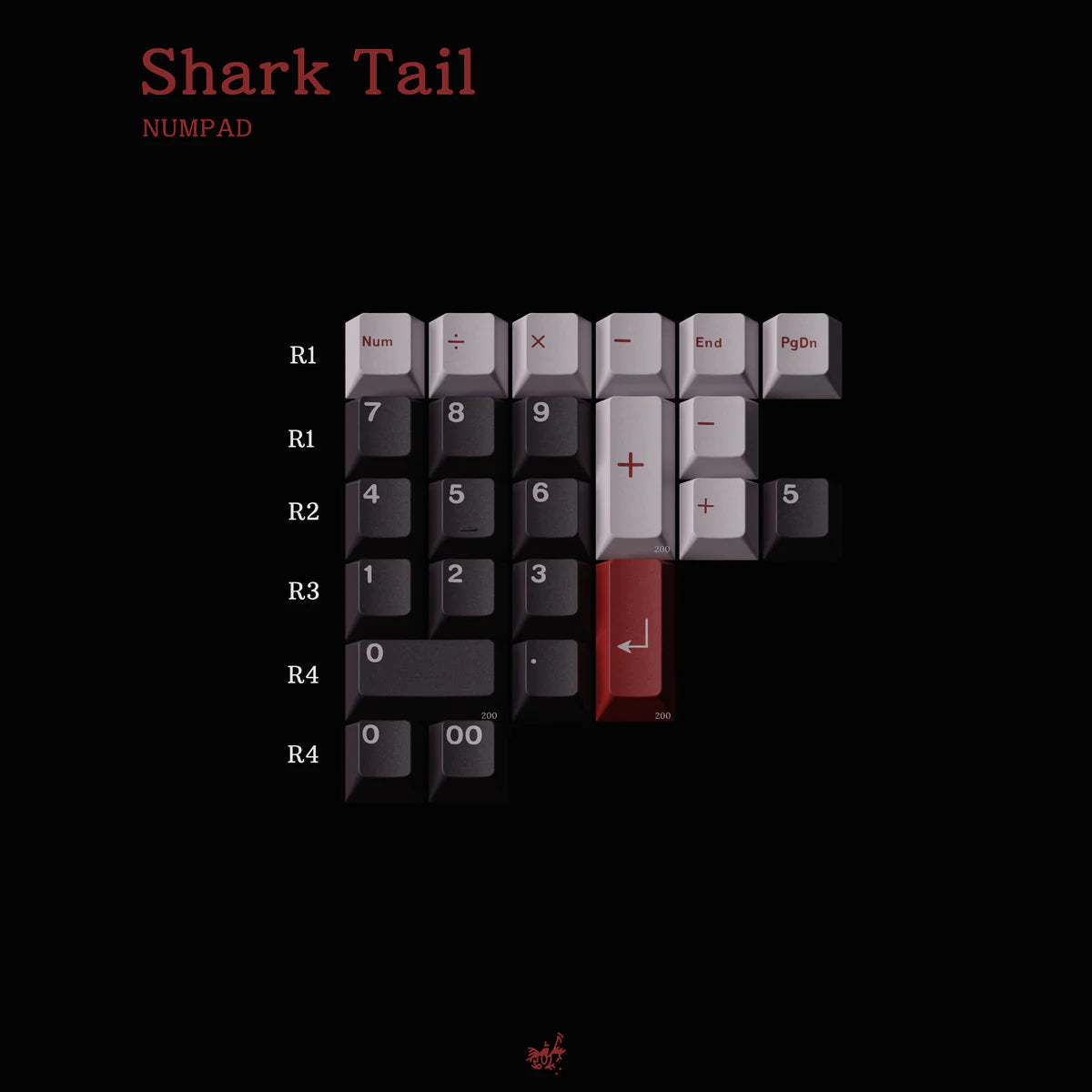 (In Stock) MW Shark Tail Keycaps