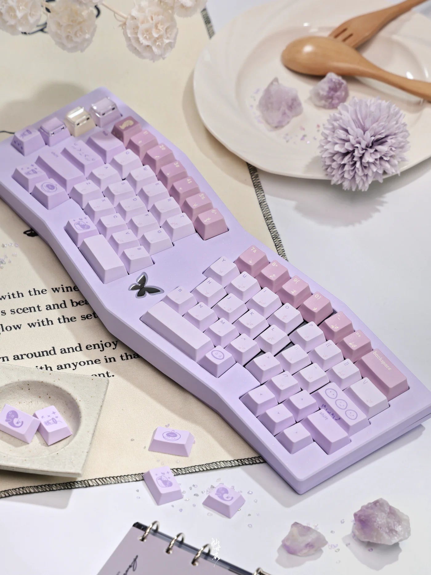 (Pre-Order) QK Taro Balls Keykaps