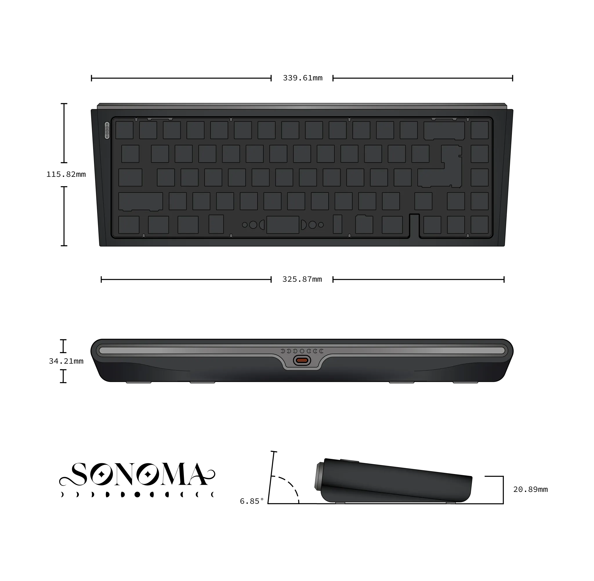 (Group Buy) Sonoma 65 Keyboard Kit