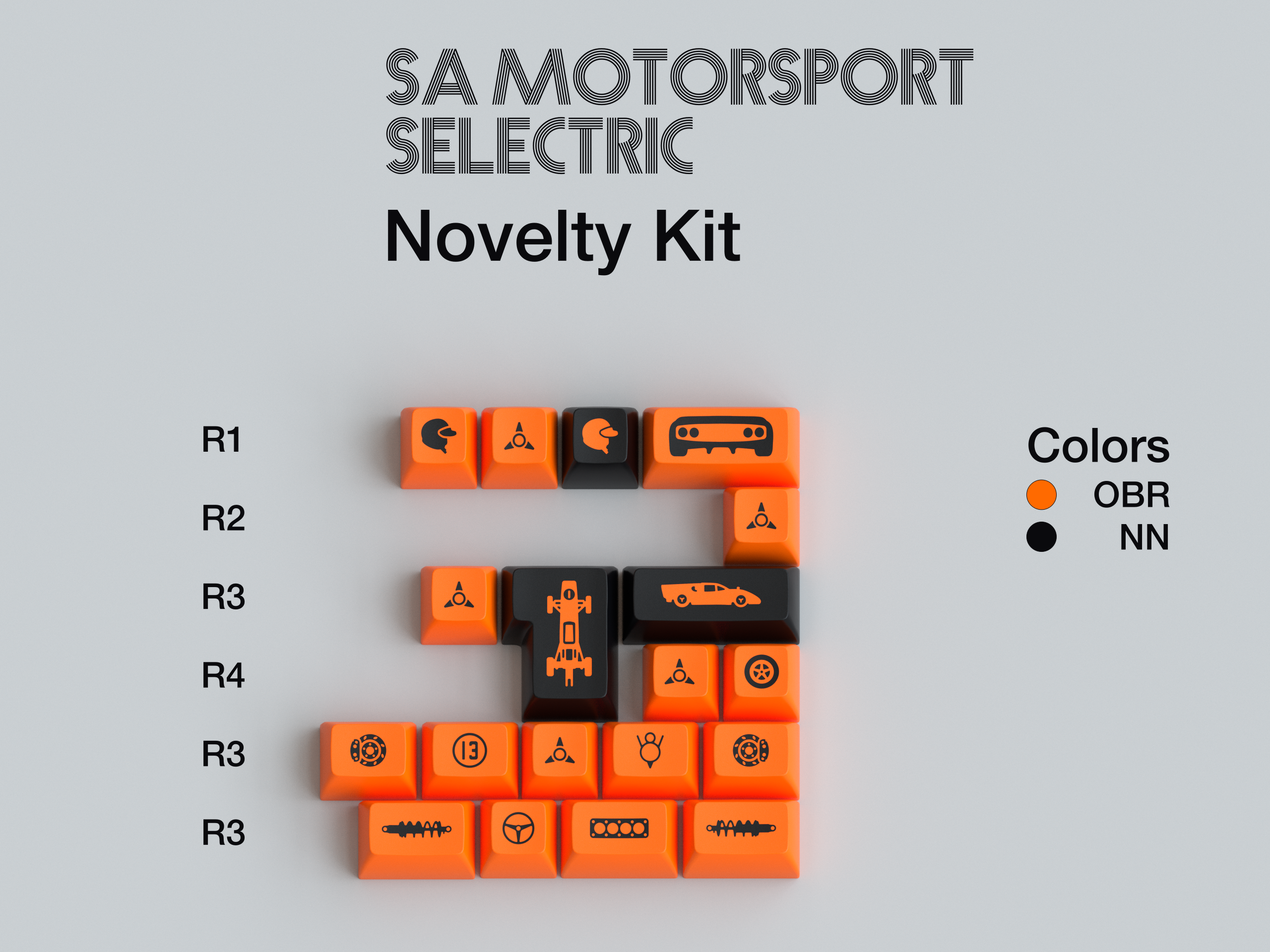 (Pre-Order) SA Motorsport Selectric Keycaps