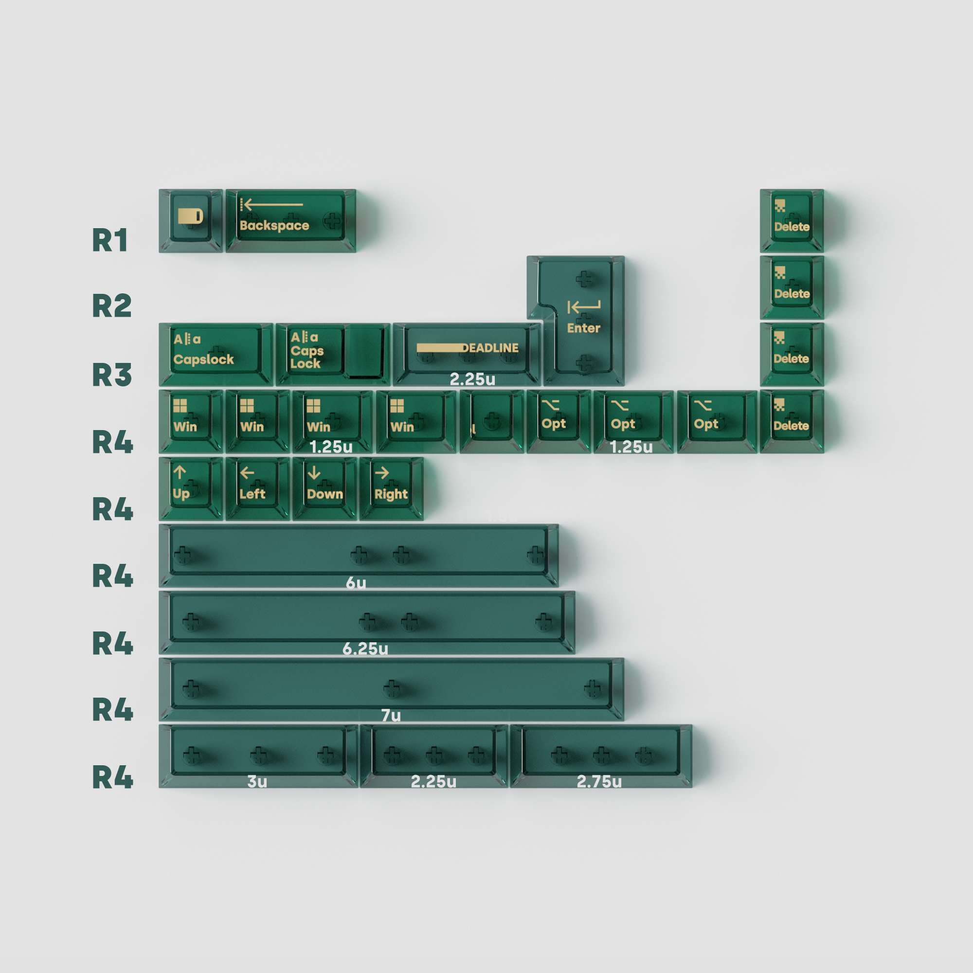 (In Stock) Deadline Air-Mallche Keycaps