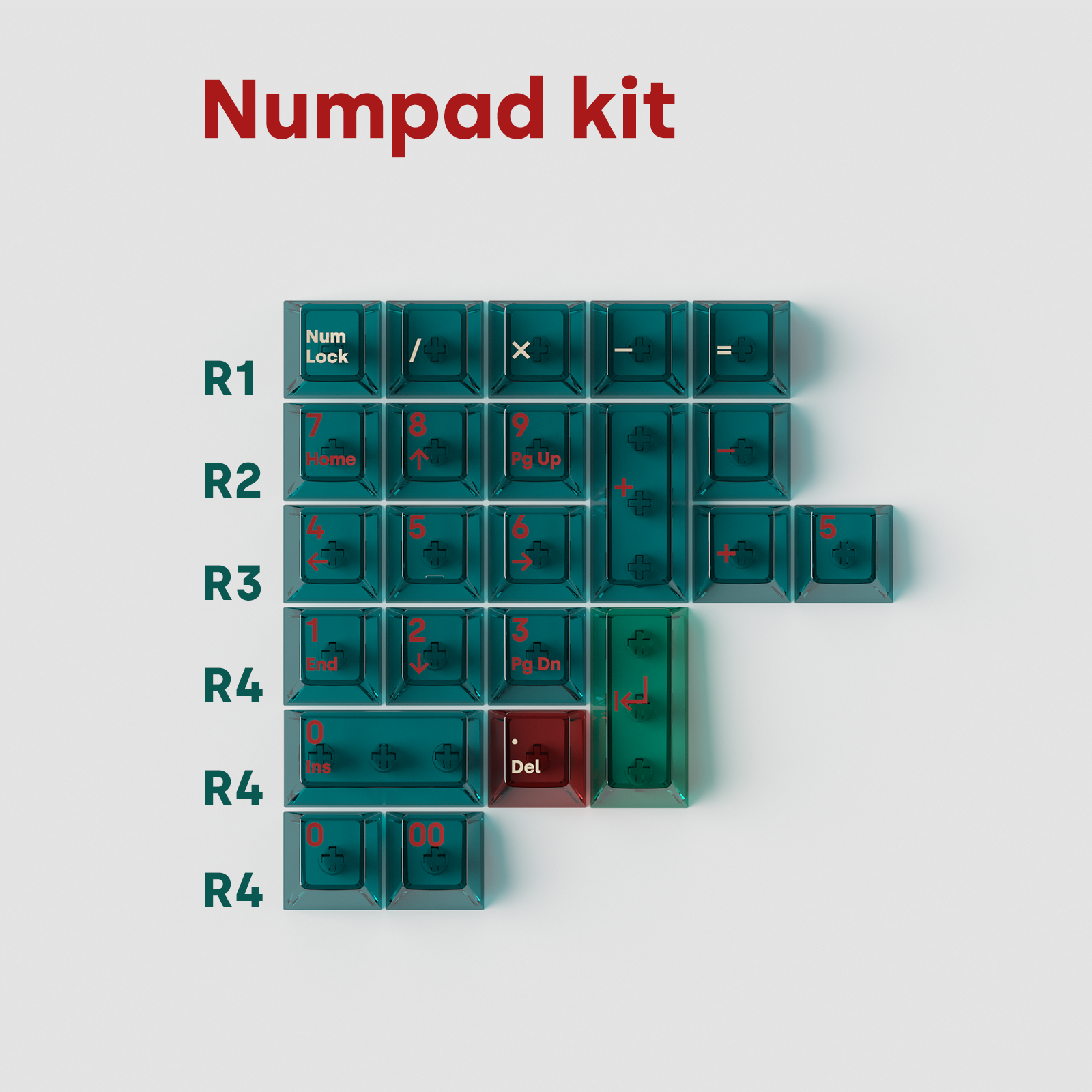 (Group Buy) Deadline AIR Holly Keycap Set