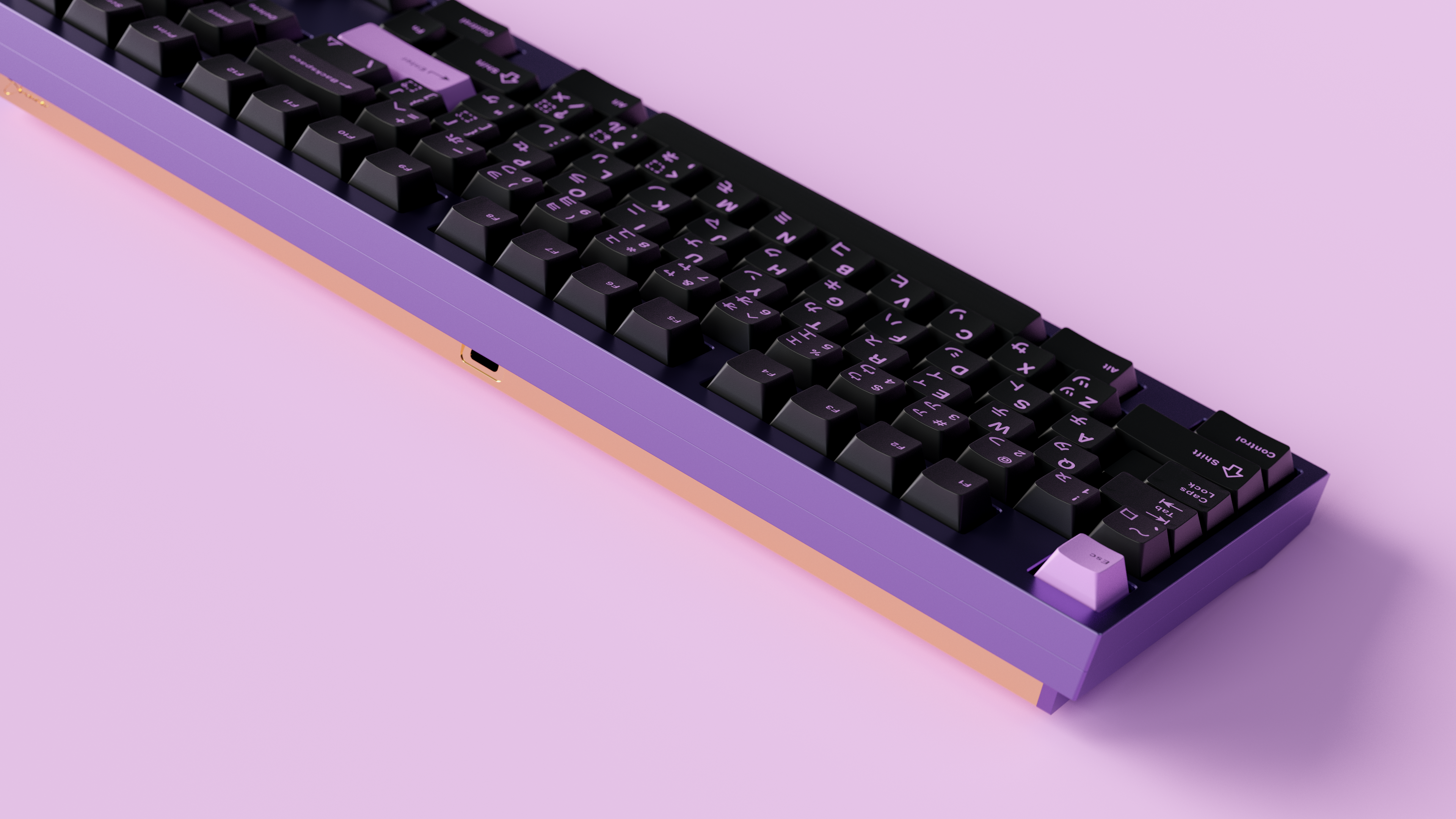 (Pre Order) GMK Lilac on Black