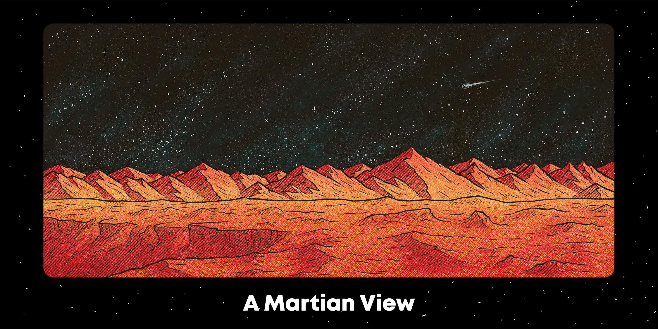 (In Stock) Martian View Deskmats