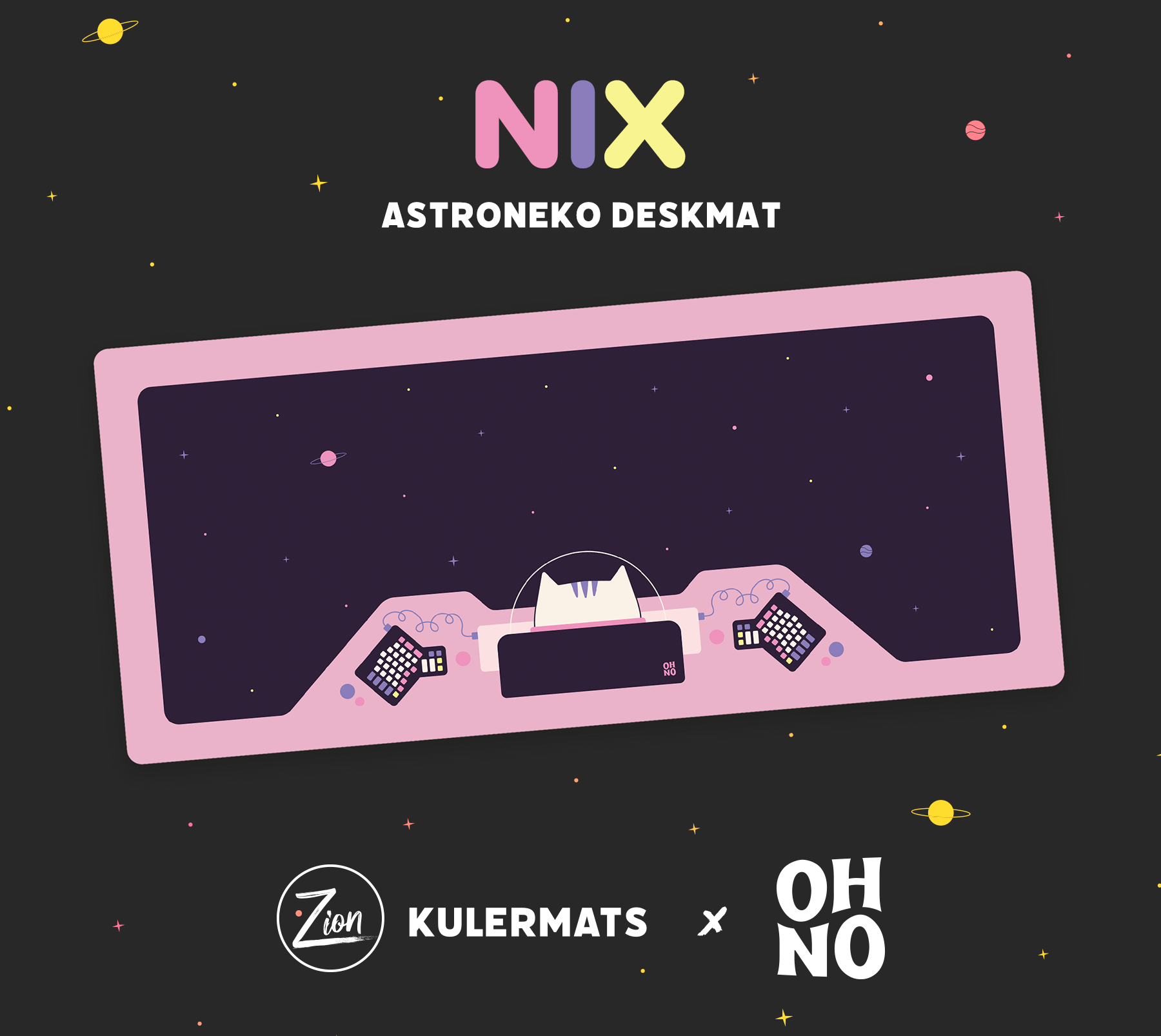 (Group Buy) Astroneko Deskmats