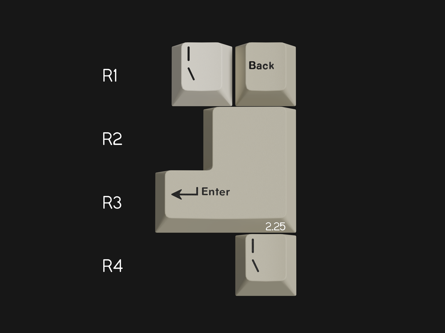 (Group Buy) GMK Beige Addon + Extension