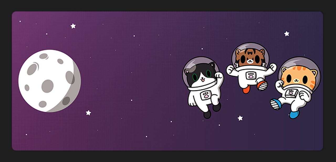 (In Stock) CosmiCat Deskmat