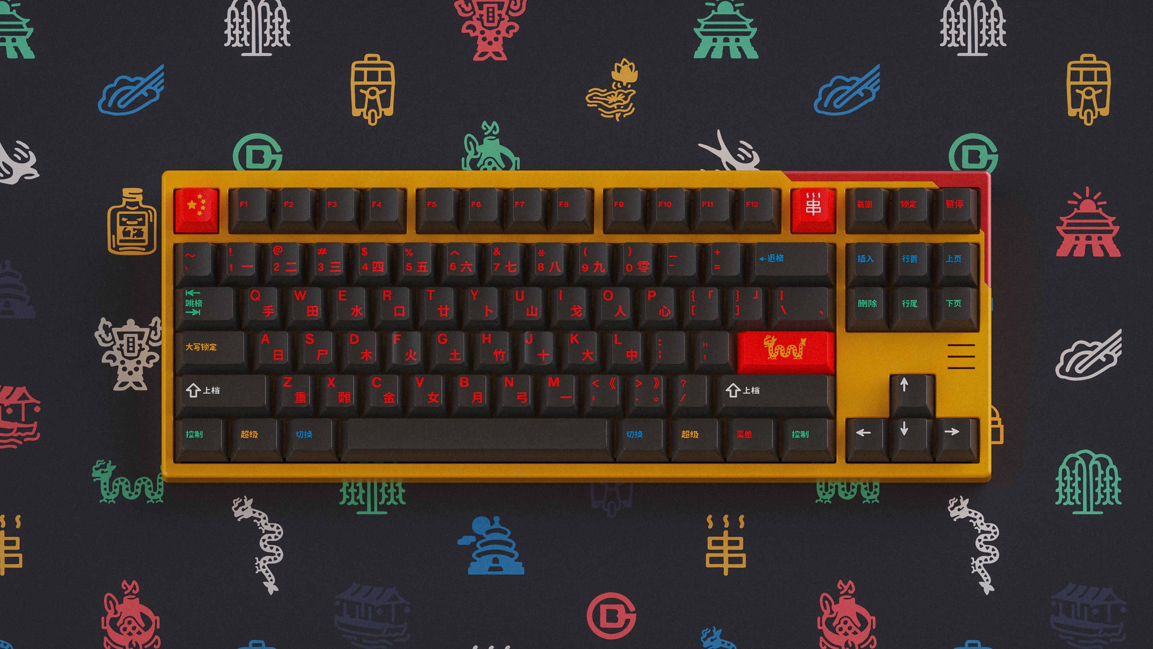 (In Stock) GMK Houhai Deskmats