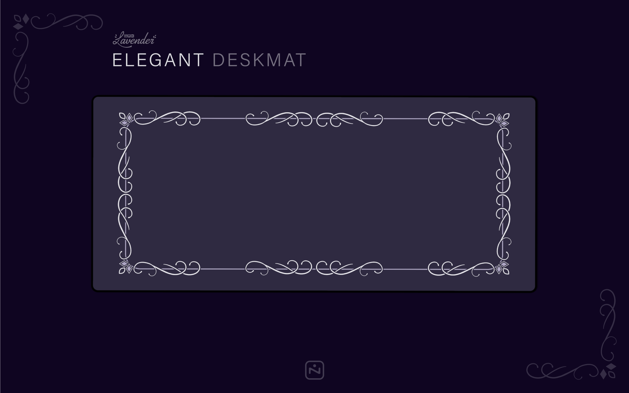 (In Stock) GMK Lavender Deskmats