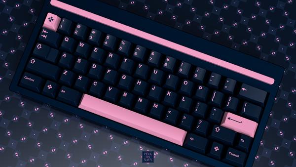 (Pre-Order) GMK Pink On Navy