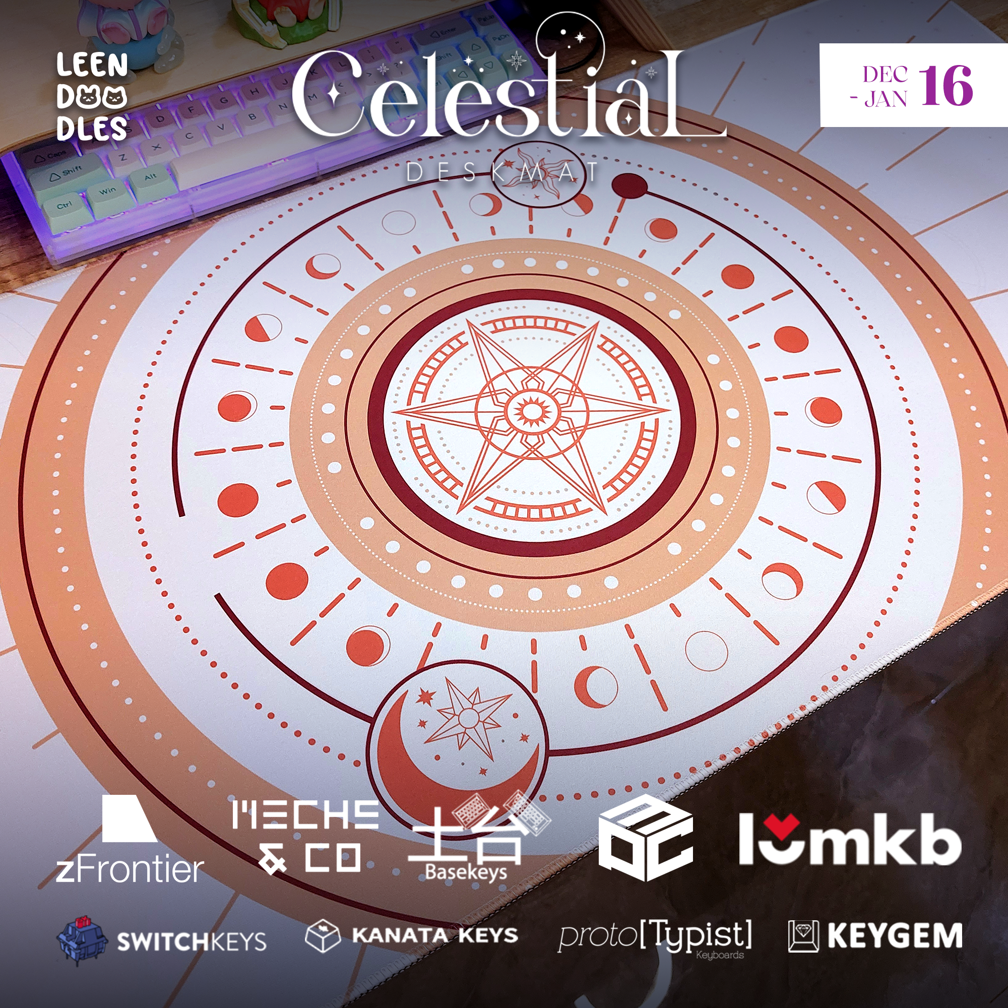 (Group Buy) Celestial Deskmats R2