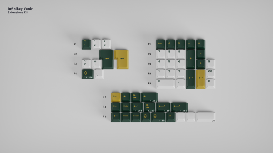 (In Stock) Infinikey Vanir Deskmats/Keyset