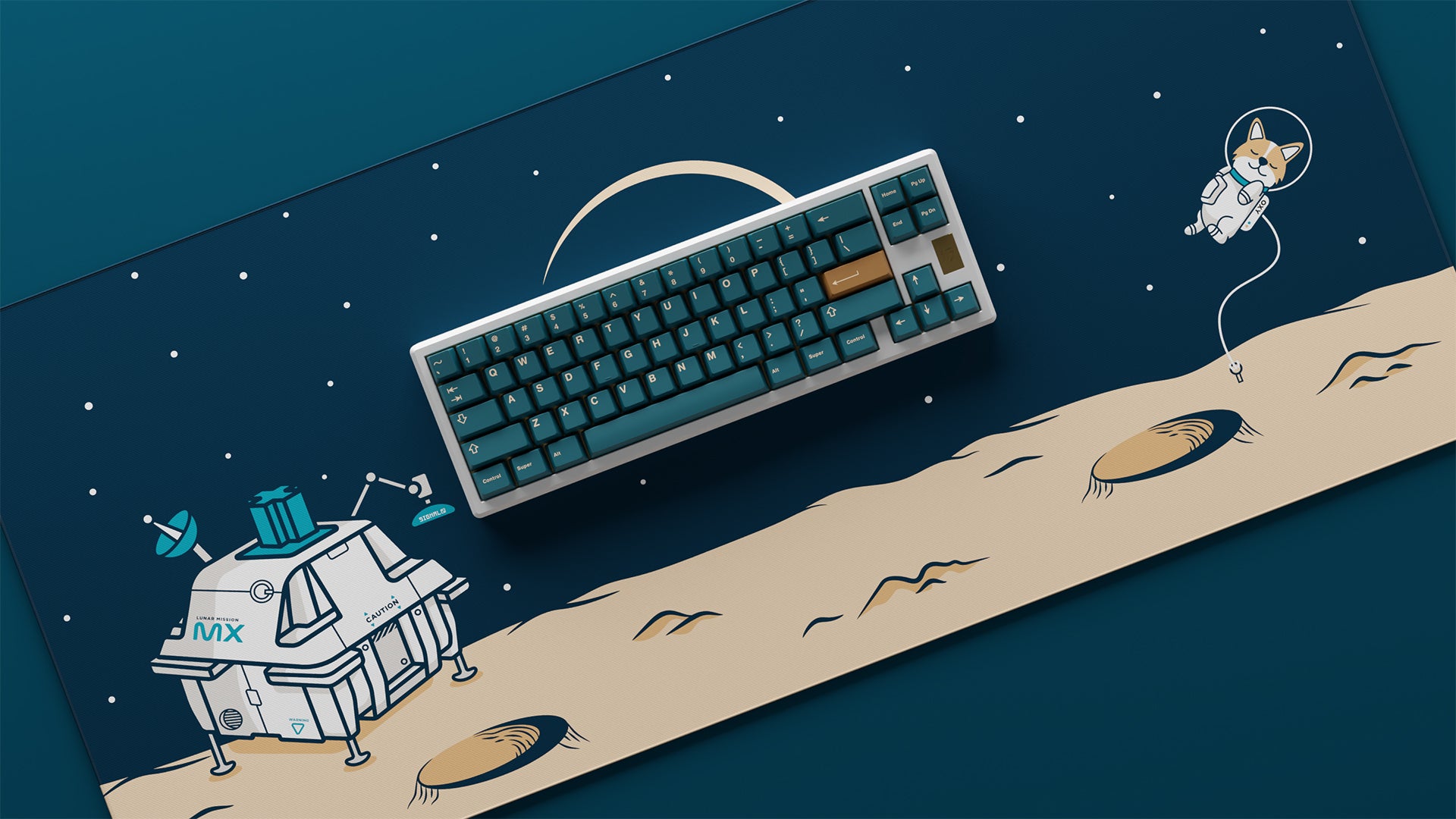 (Group Buy) Lunar Landing Deskmat