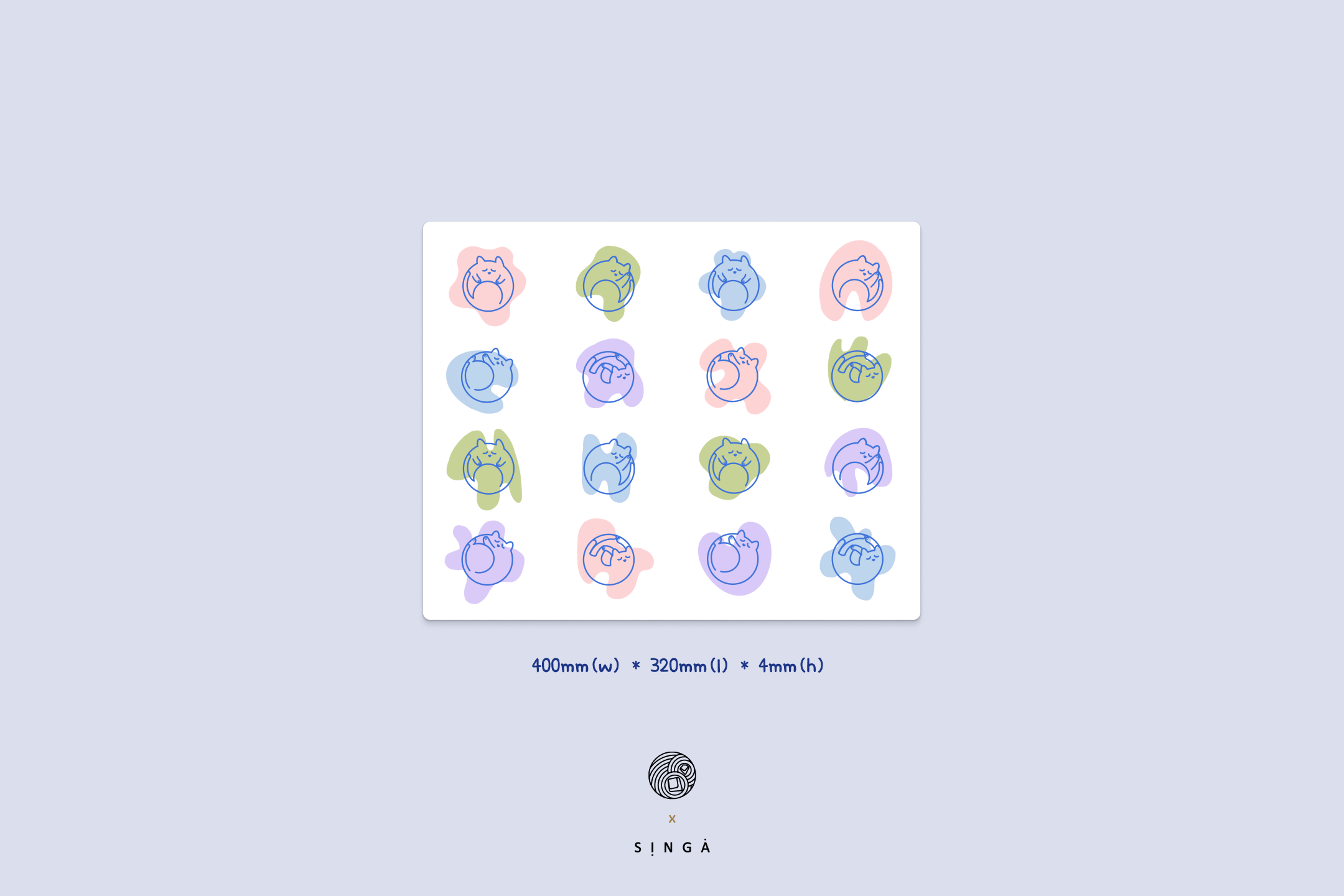 (In Stock) Singa Neko Deskmats