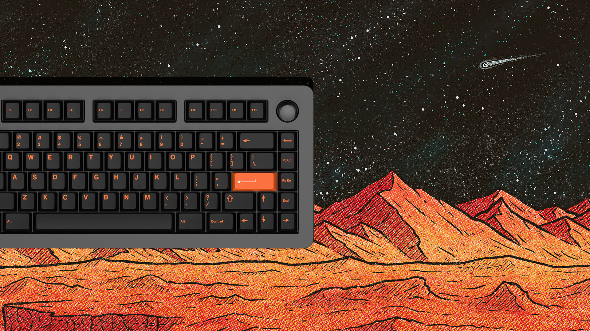 (In Stock) Martian View Deskmats