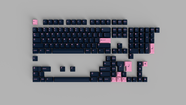 (Pre-Order) GMK Pink On Navy