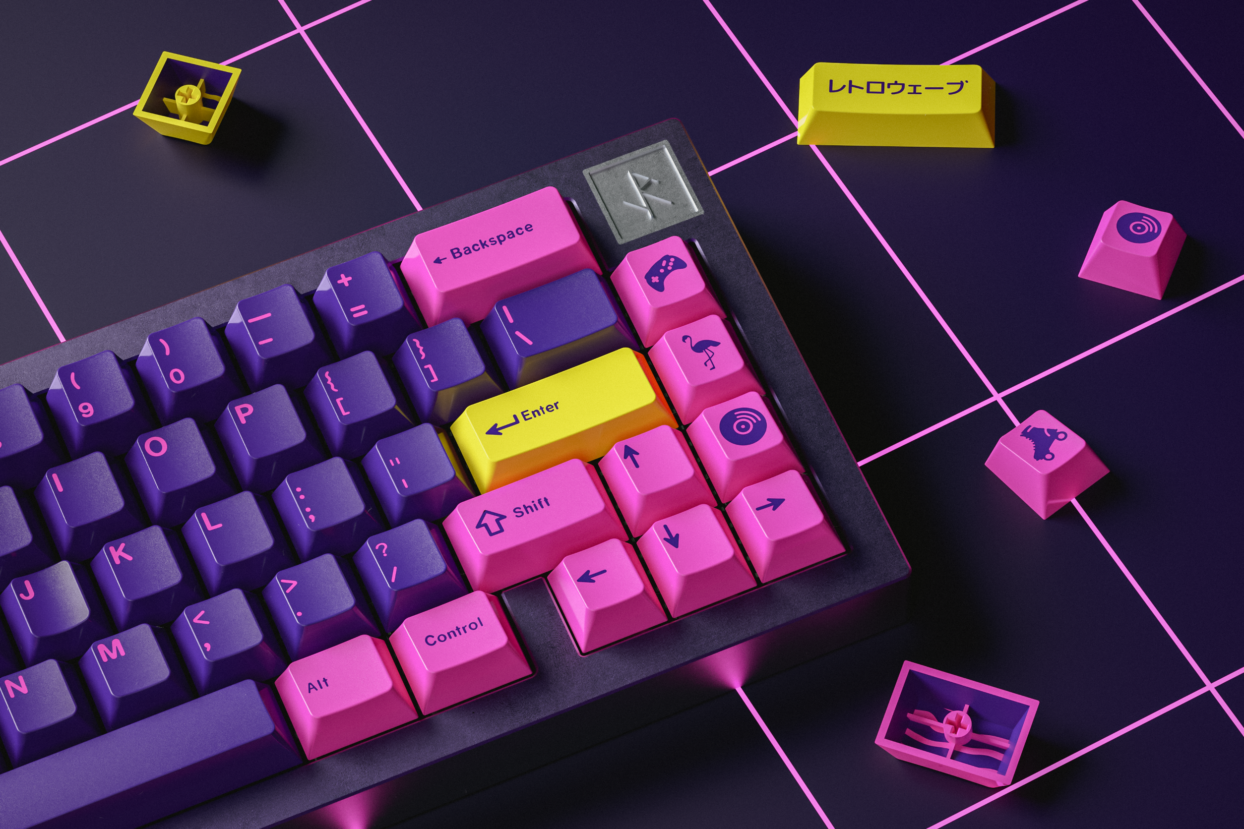 (In Stock) GMK CYL Retrowave Keyset