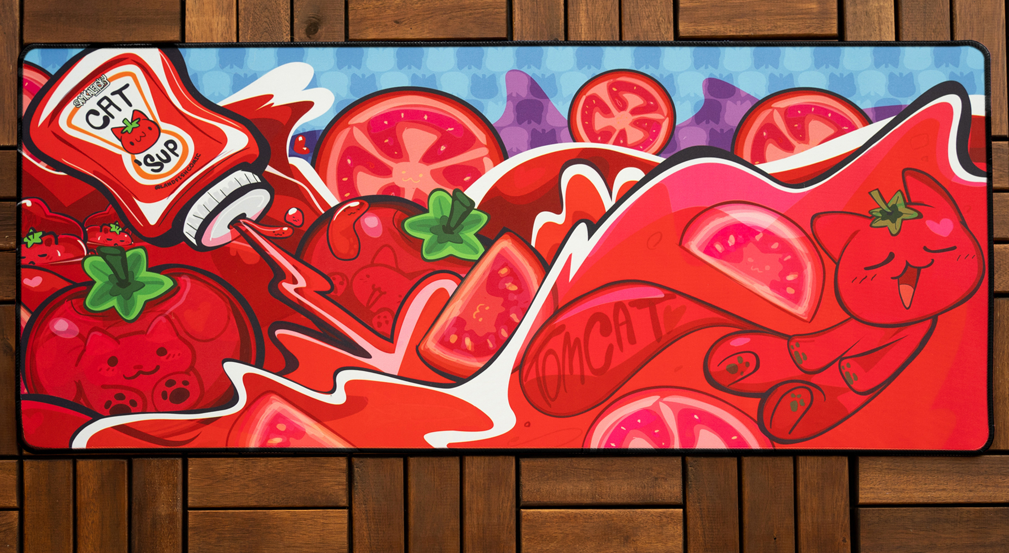(In Stock) Catsup Waves Deskmats