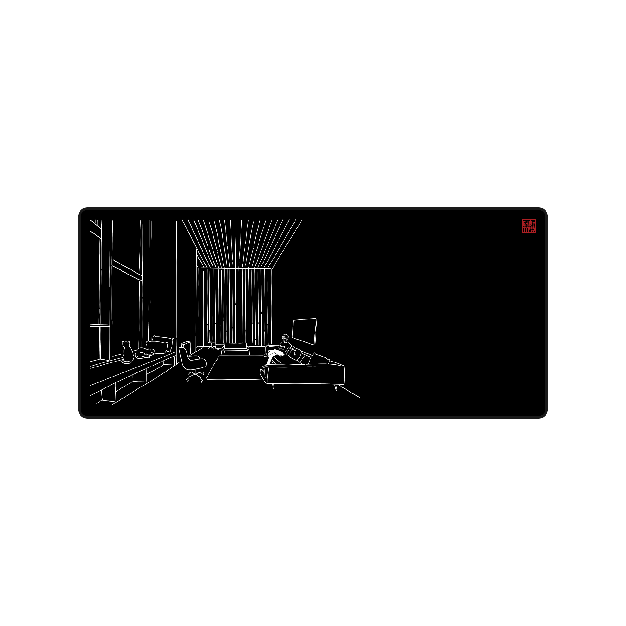 (In Stock) Taeha Types Studio Deskmat